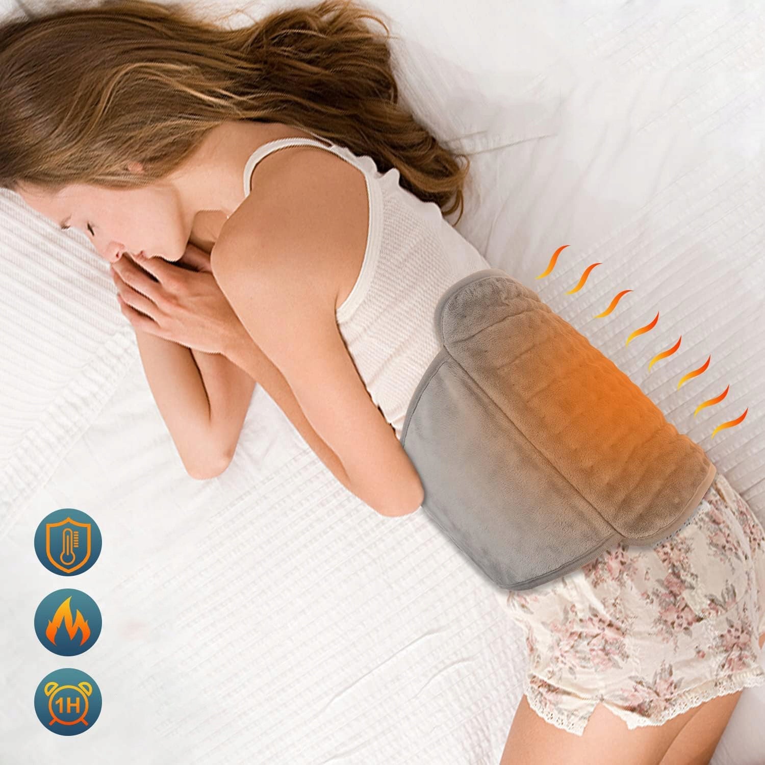 HEATED WAIST SUPPORT BELT RELIEVES FATIGUE RELIEVES PAIN Brand Bedee