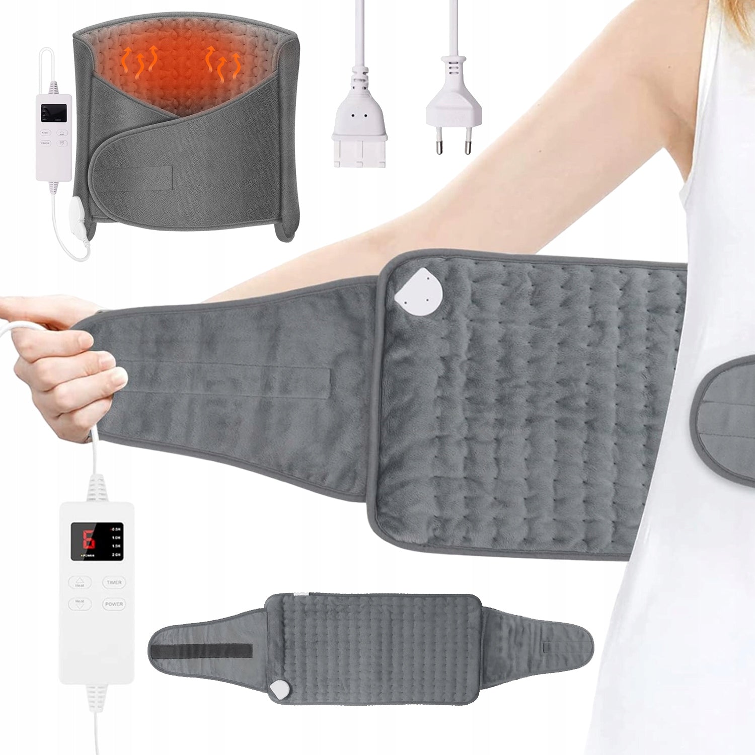 HEATED WAIST SUPPORT BELT RELIEVES FATIGUE RELIEVES PAIN