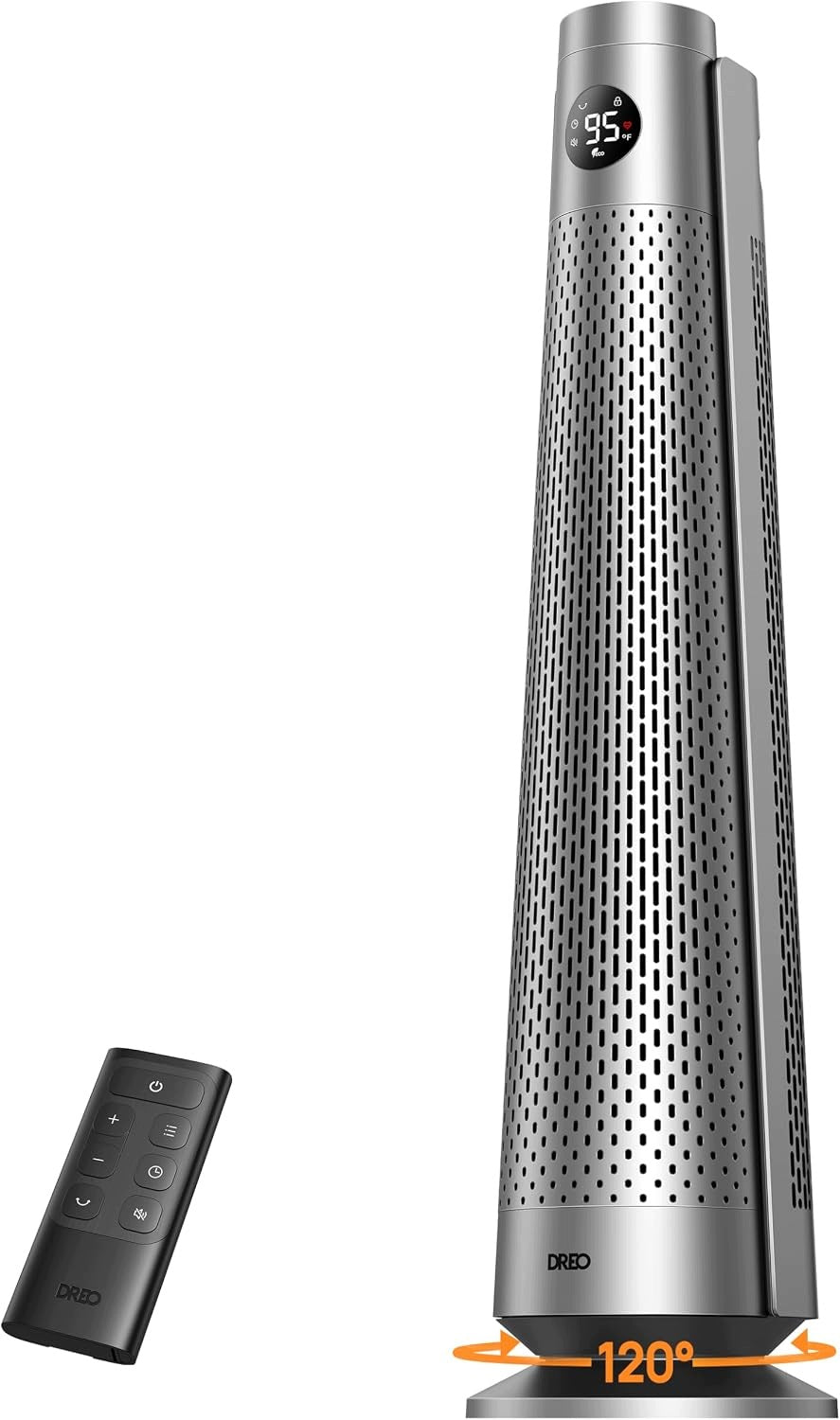 HEATER 2000W CERAMIC PTC QUIET 25DB OSCILLATION 120° TIMER 12H