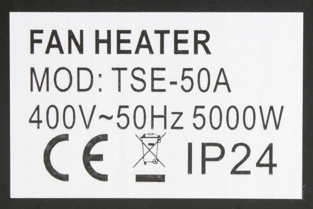 HEATER APRON BLOWER ELECTRIC HEATER ADJUSTMENT STRONG 5KW Manufacturer code 5kw