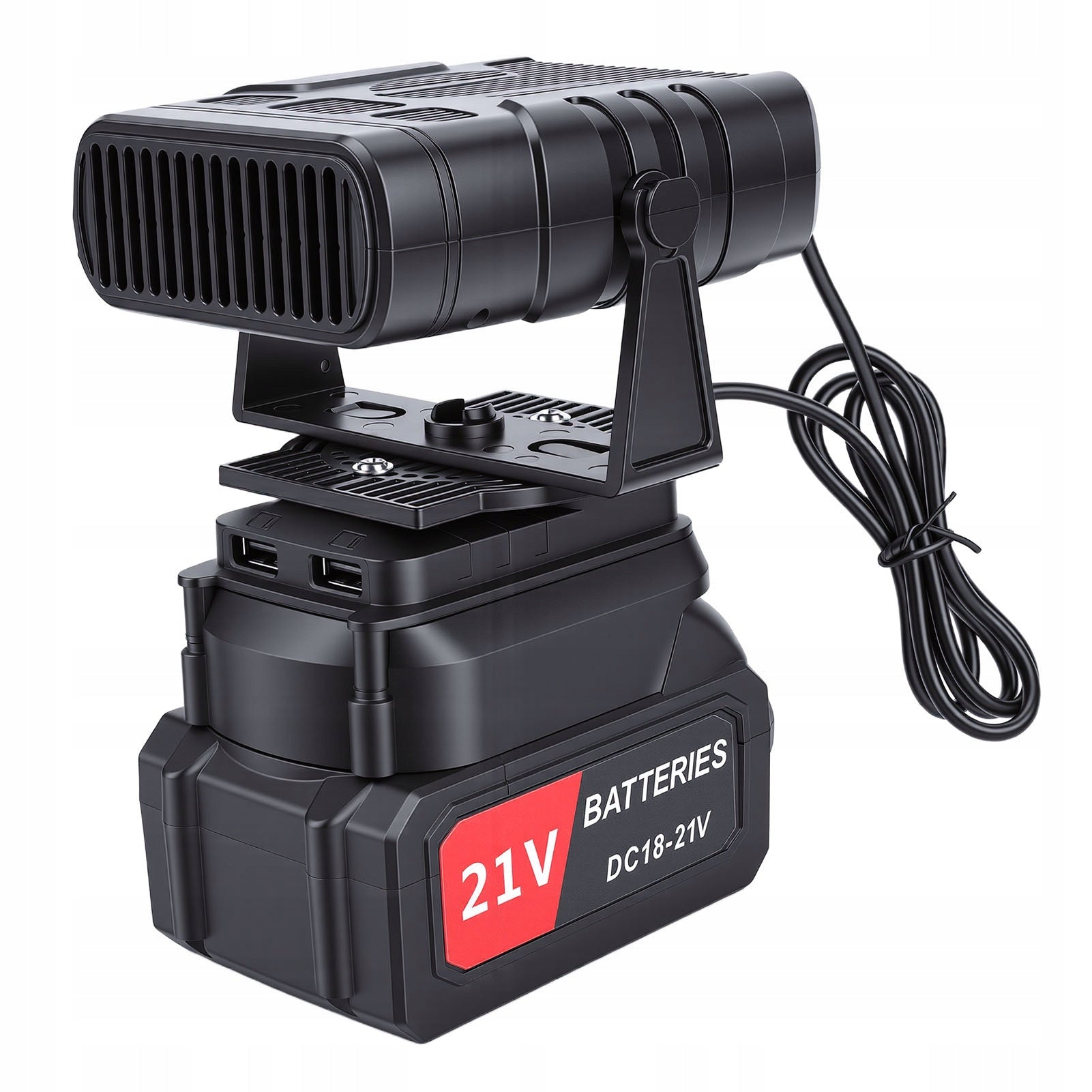 HEATER BATTERY POWERED 2 TEMPERATURES 2XUSB PORTABLE 3.9AH BATTERY
