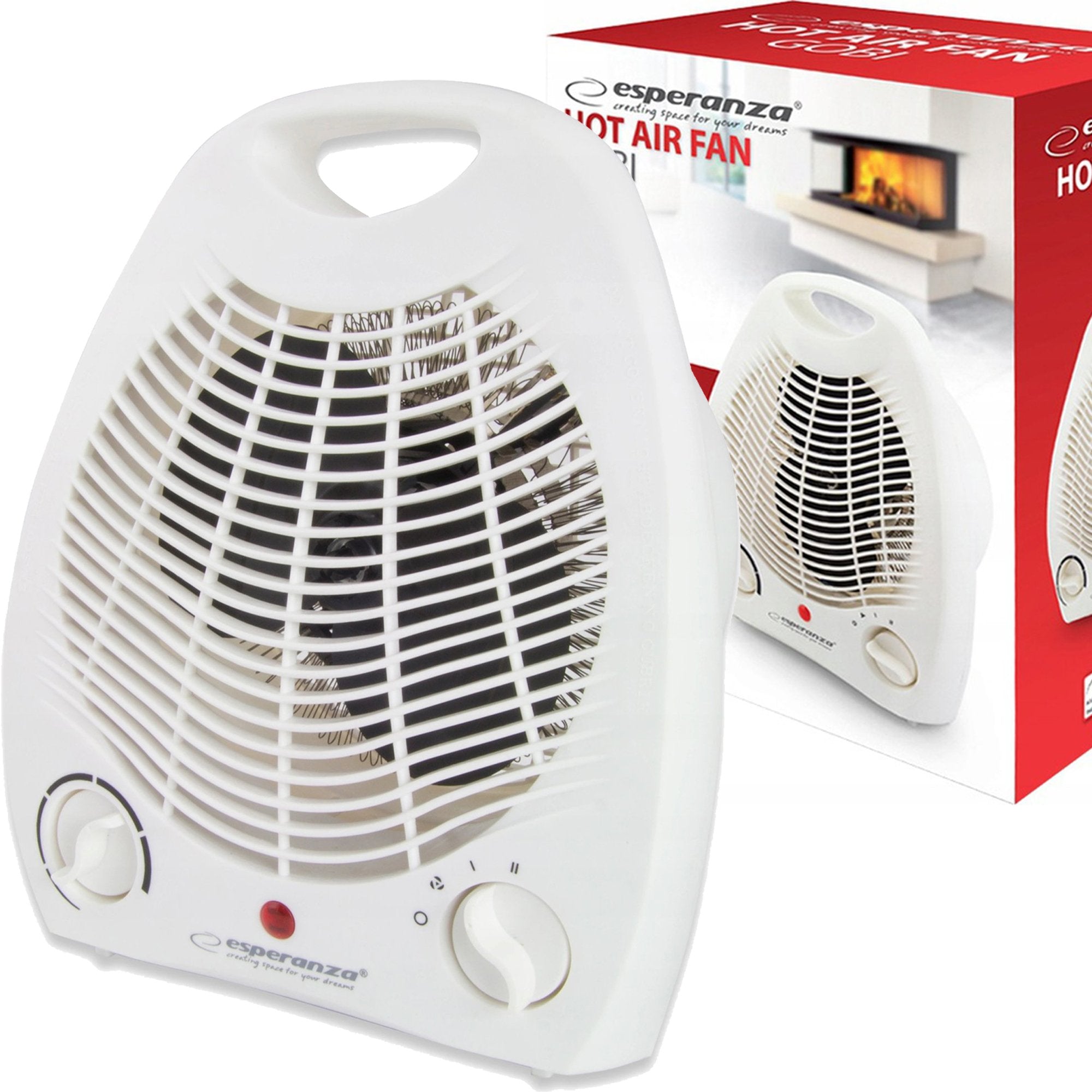 HEATER ELECTRIC FAN FAROLKA HEATS COOLS 2in1