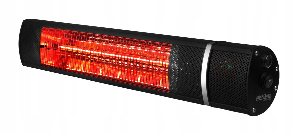 HEATER ELECTRIC RADIATOR 2,5KW IP65 WITH REMOTE CONTROL Manufacturer code NAGRZEWNICA-PROMIENNIK-25KW-01