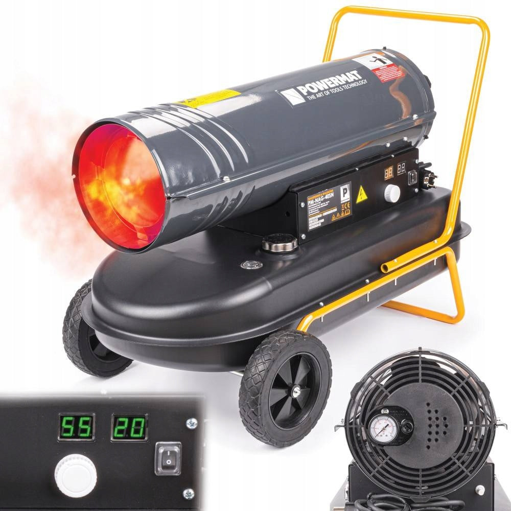 HEATER OIL COMBUSTION BLOWER 40kW LCD WITH THERMOSTAT BLOWER FURNACE Packaging status original
