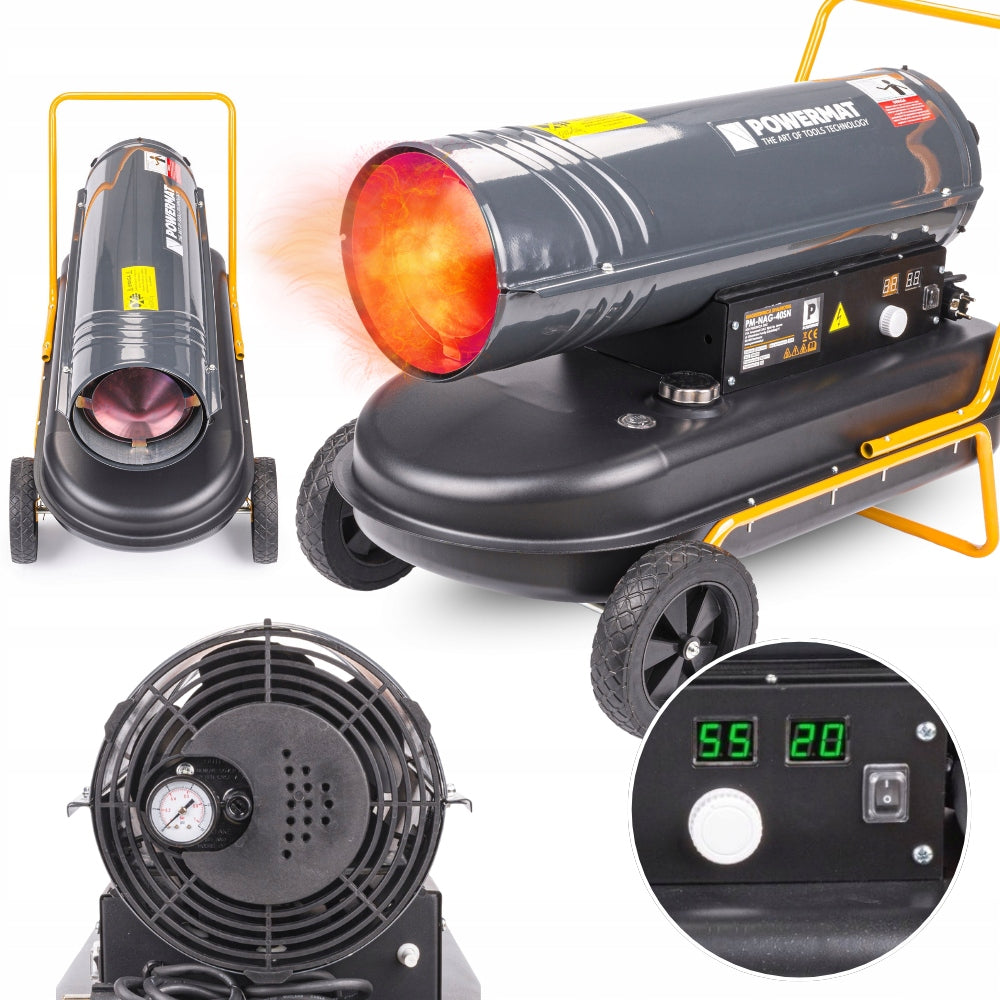 HEATER OIL COMBUSTION BLOWER 40kW LCD WITH THERMOSTAT BLOWER FURNACE