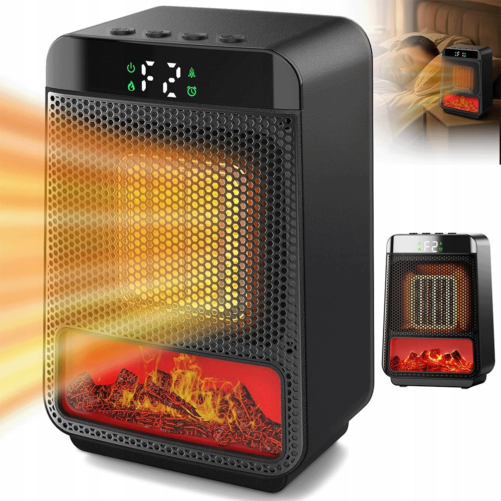 HEATER WITH FAN AND 3D FLAME FOR DIFFERENT ROOMS
