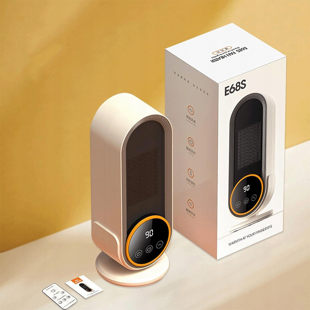 HEATER WITH LED DISPLAY 1200W REMOTE CONTROL 2 LEVELS TEMP Packaging status original