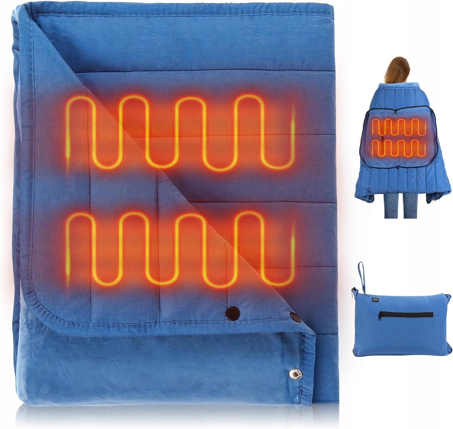 HEATING BLANKET LENONE ELECTRIC COZY PORTABLE HEATING MAT PILLOW