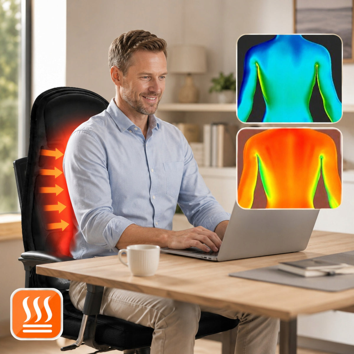 HEATING MASSAGE MAT FOR CAR HOME OFFICE CHAIR MASSAGER PILLOW Manufacturer code Najnowszy model PRO+ funkcja grzania 230V 12V