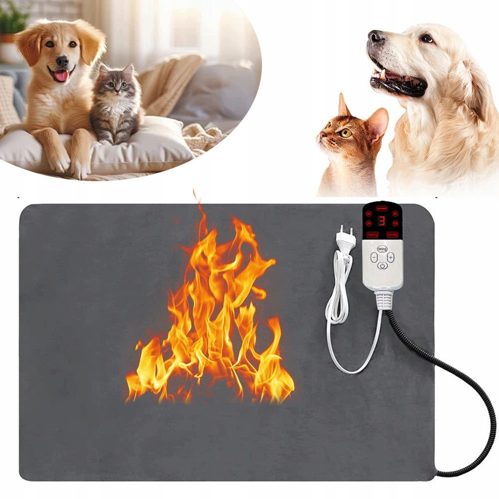 HEATING MAT FOR DOGS AND CATS, ELECTRIC HEATING BLANKET WITH ADJUSTABLE HOUSE