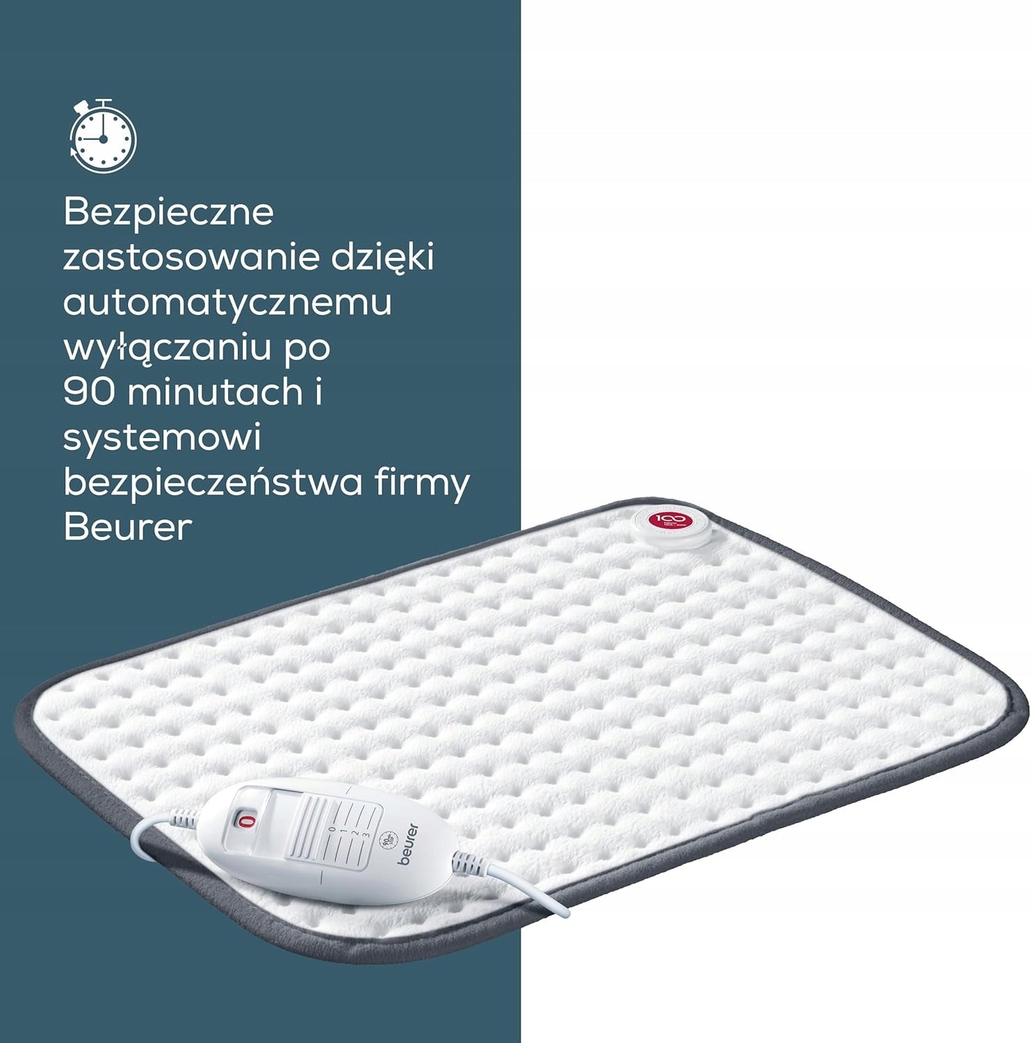 HEATING PAD WITH 3 TEMPERATURE LEVELS AUTOMATIC SHUTDOWN LAUNDRY Manufacturer code 3350033908437