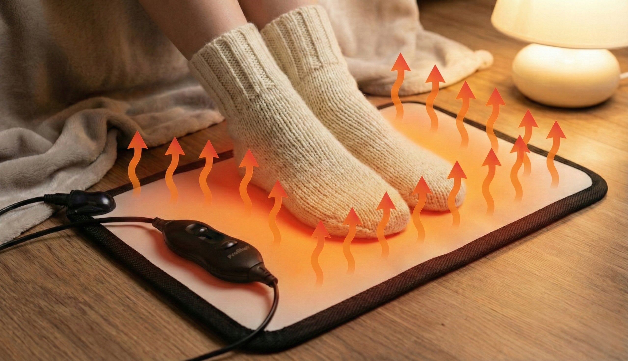 HEATING RUG WATERPROOF mat with REGULATOR foot warmer 30x50cm 50W Packaging status original
