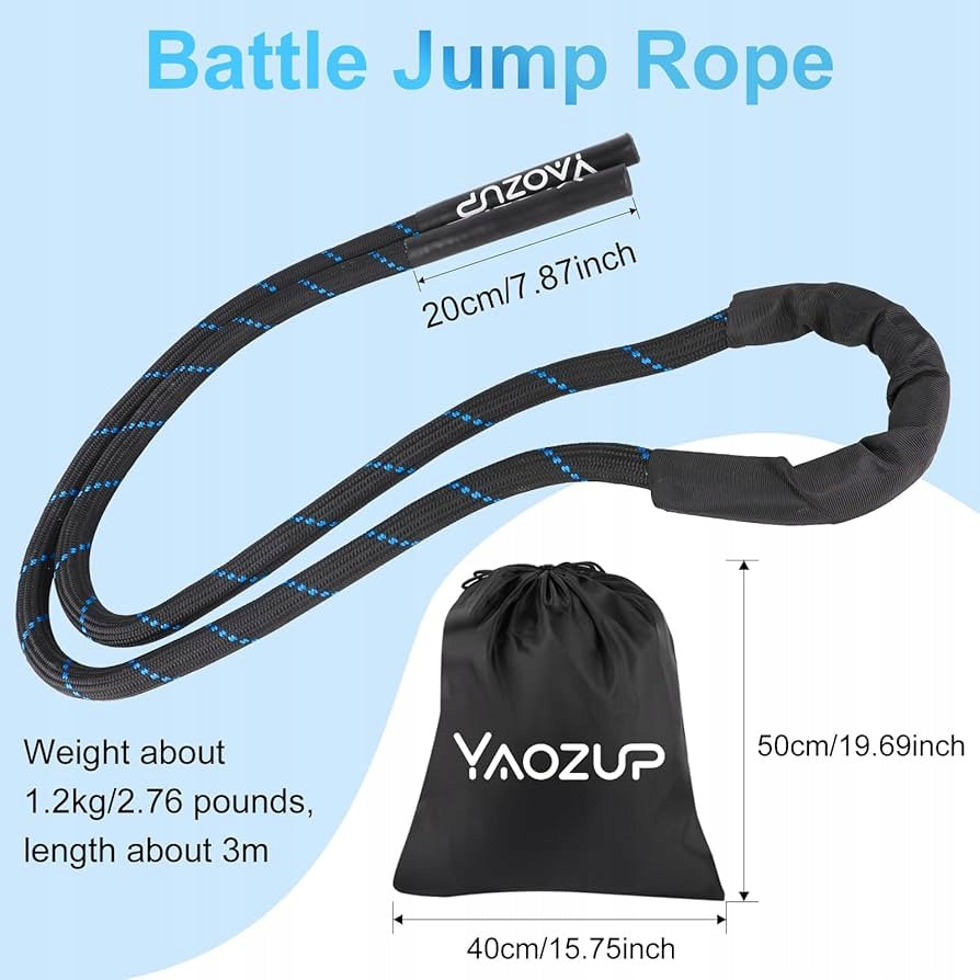 HEAVY GYMNASTIC ROPE COMBAT JUMP ROPE 1,2KG FITNESS TRAINING GYM 3m Manufacturer code B0D1V8L2YZ