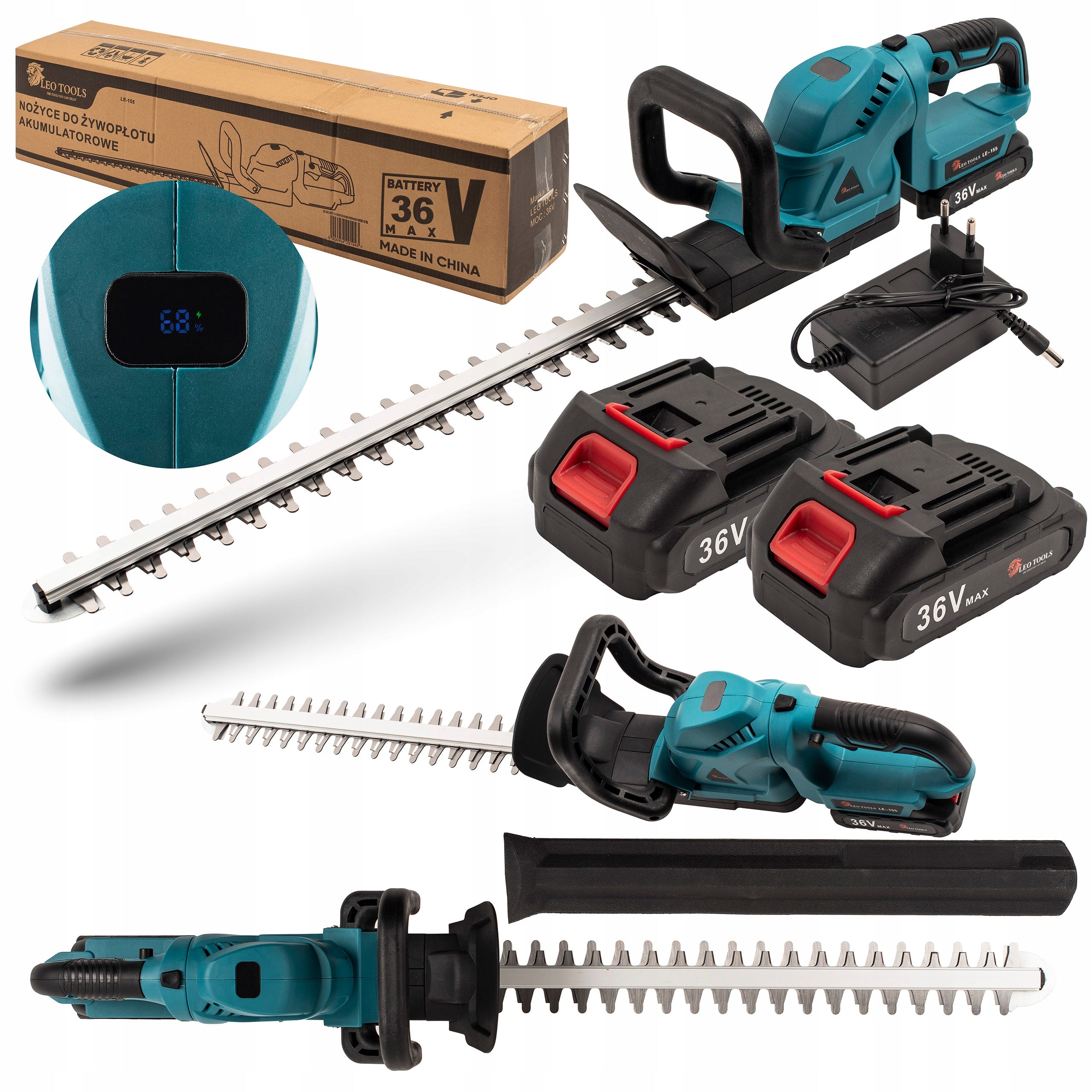 HEDGE CUTTING SHEARS CORDLESS SHEARS 51CM 2X AKU 36V 2Ah STRONG