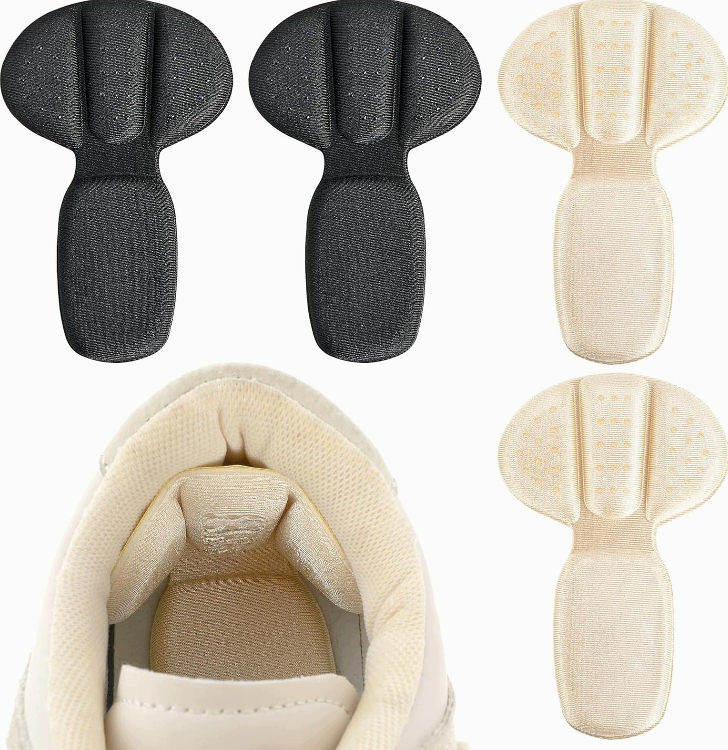 HEEL CUSHIONS 4 PIECES SELF ADHESIVE SHOE PROTECTORS