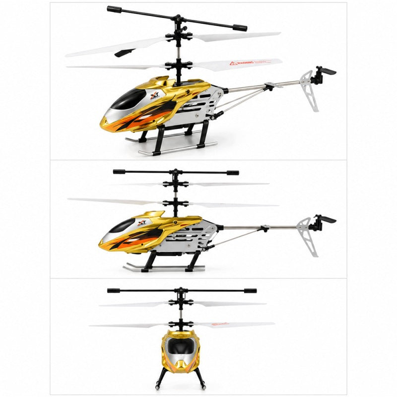 HELICOPTER RC METAL REMOTE CONTROLLED WITH REMOTE CONTROL GOLD FOR CHILDREN Brand no brand