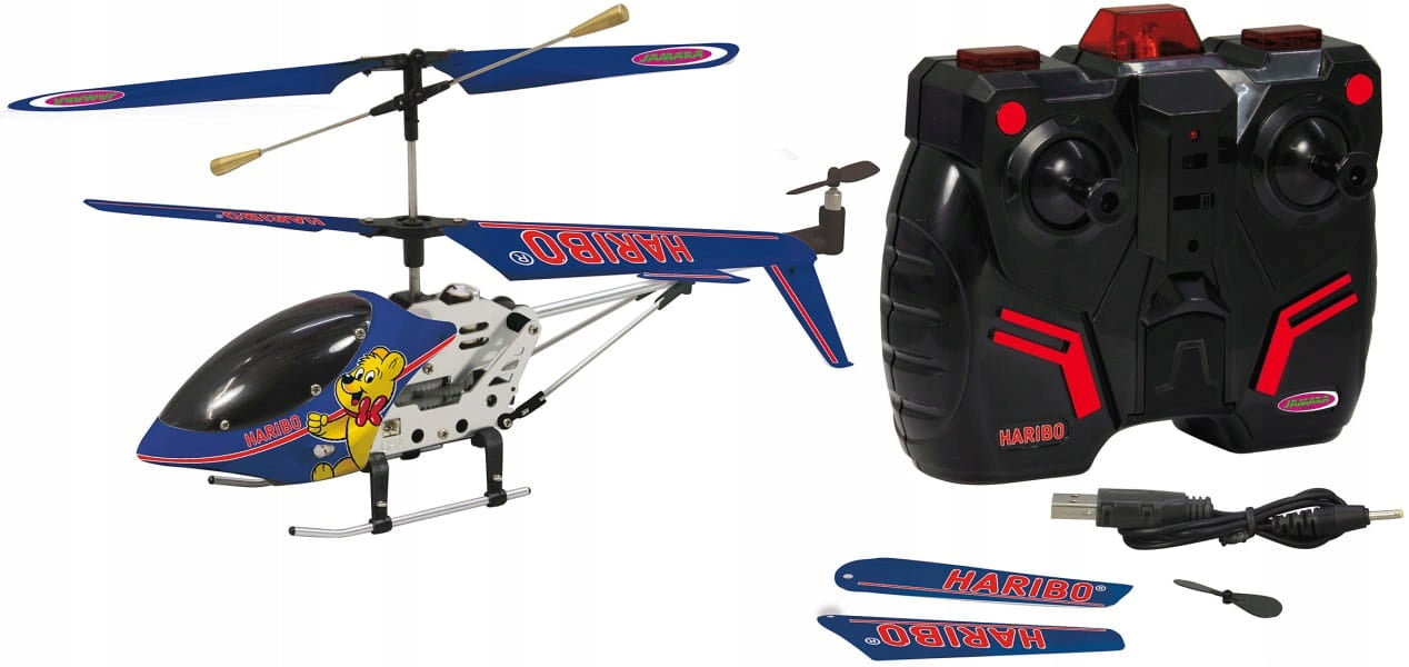 HELICOPTER RC REMOTE CONTROLLED GYROSCOPE HARIBO LIGHT LED HELICOPTER Packaging status original