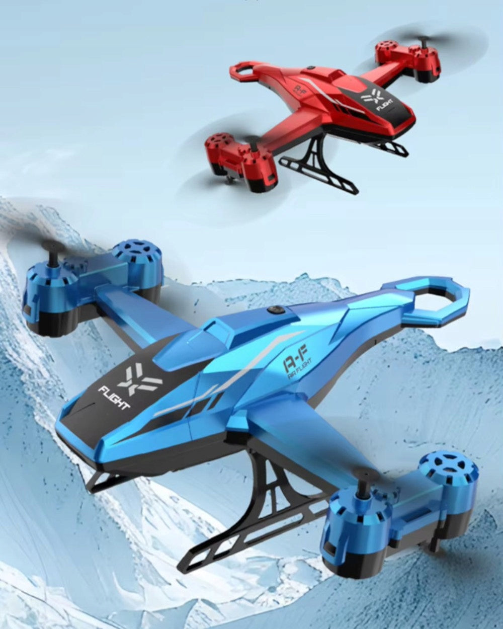 HELICOPTER REMOTE CONTROLLED AIRPLANE FLYING DRONE RC PILOT 2,4 LED GIFT Packaging status original