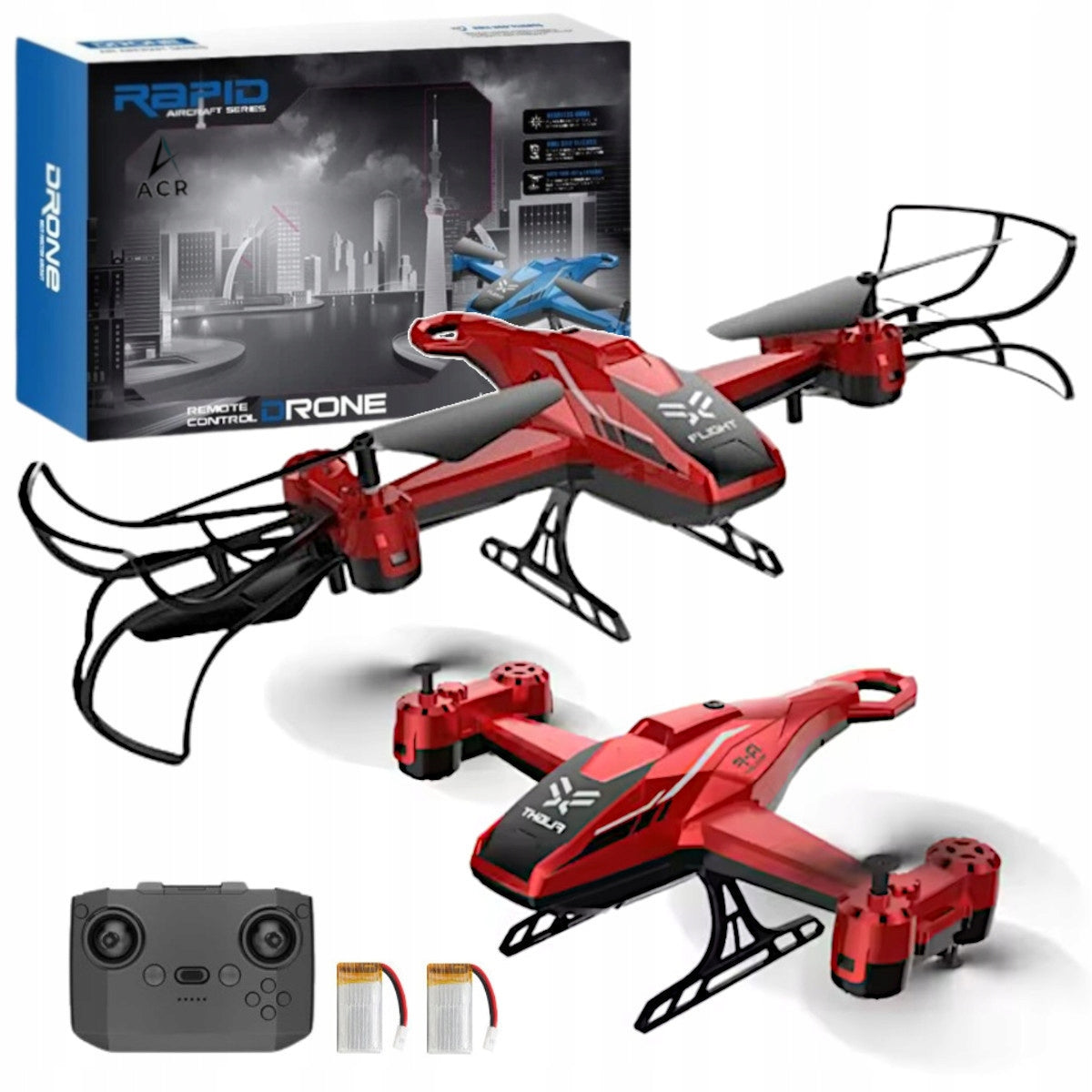 HELICOPTER REMOTE CONTROLLED AIRPLANE FLYING DRONE RC PILOT 2,4 LED GIFT
