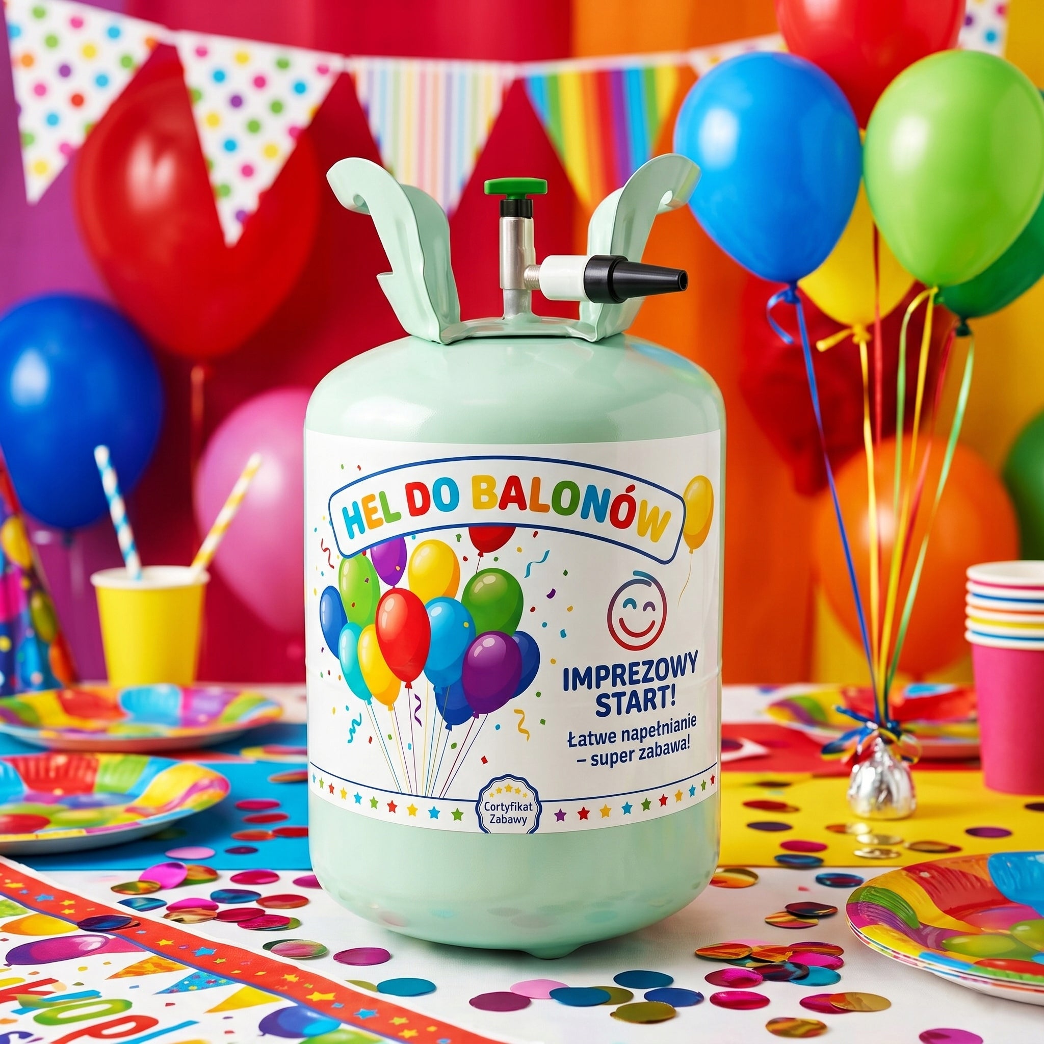 HELIUM CYLINDER FOR BALLOONS HELIUM FOR 30 BALLOONS 9" DISPOSABLE SMALL 0,191m3 Brand no brand