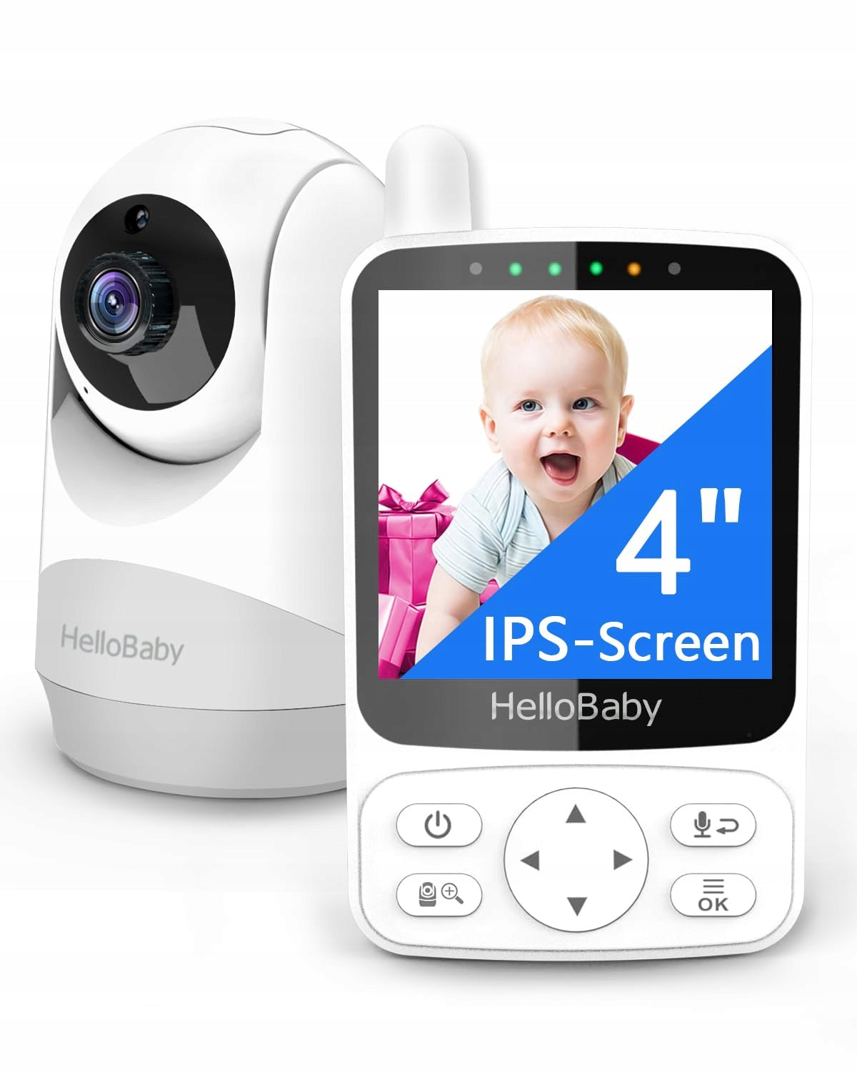 HELLOBABY Baby Monitor Camera 29h Battery 2-Way Audio