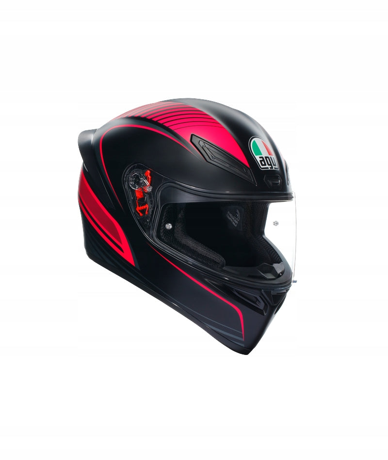 HELMET AGV K1 S WARMUP BLACK/PINK +FREEBIES