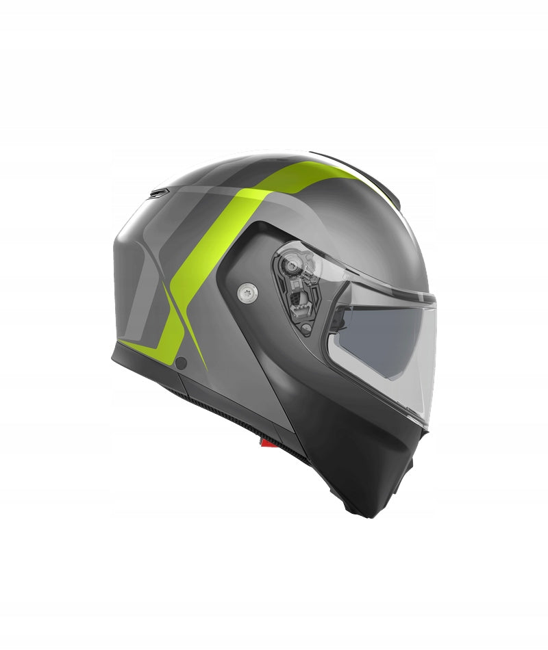 HELMET AGV STREETMODULAR RESIA MATT GREY/BLACK/YEL FLUO S Manufacturer AGV