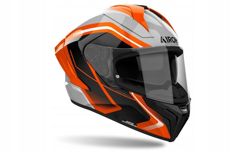 HELMET AIROH MATRYX WIDE ORANGE GLOSS BLACK M Size M