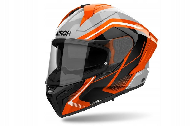 HELMET AIROH MATRYX WIDE ORANGE GLOSS BLACK M