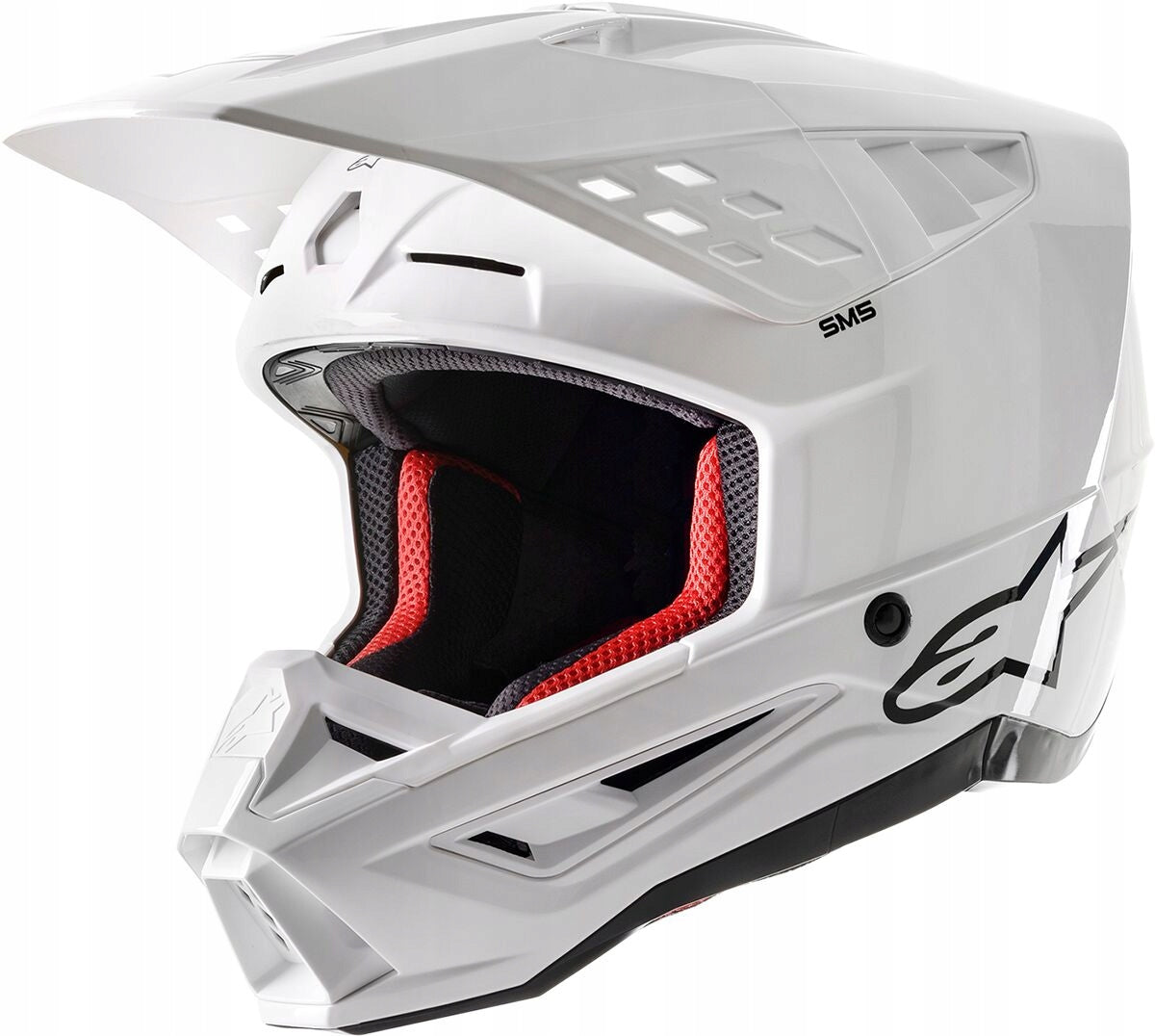 HELMET ALPINESTARS WHITE SM5 SOLID WHITE M