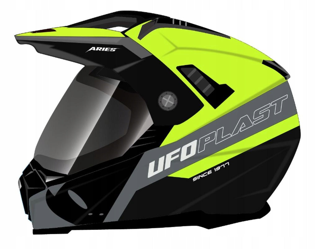 HELMET ARIES DUAL WITH GLASS, VISOR AND SUNSCREEN BLEND S ( ECE 22R06 )