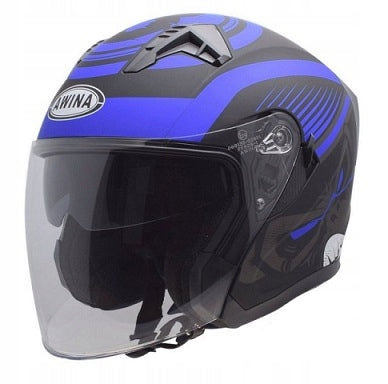 HELMET AWINA JK528 OPEN BLUE MAT BLENDA S
