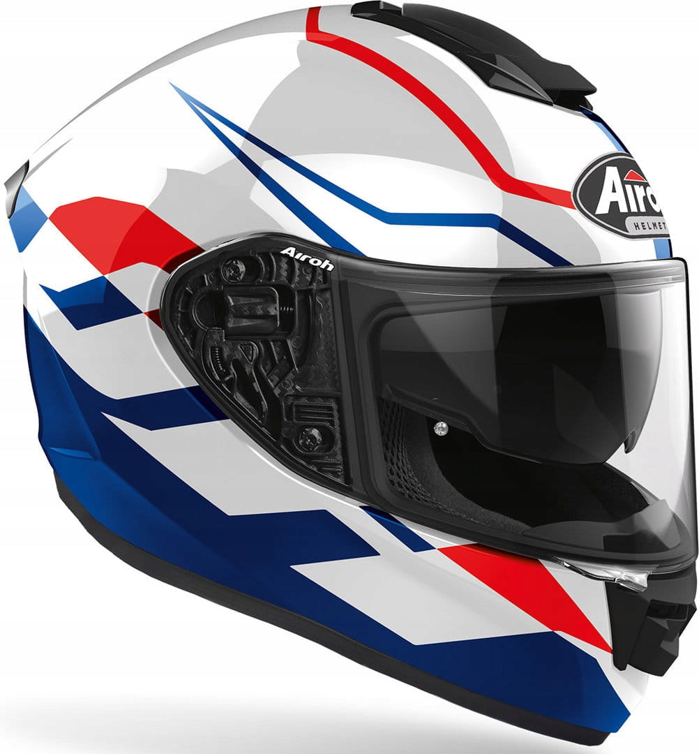 HELMET Airoh ST 501 ST501 Frost Blue/Red Gloss size XL EAN (GTIN) 8029243304463