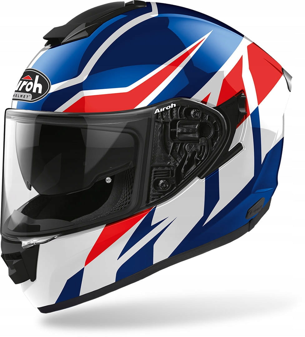 HELMET Airoh ST 501 ST501 Frost Blue/Red Gloss size XL