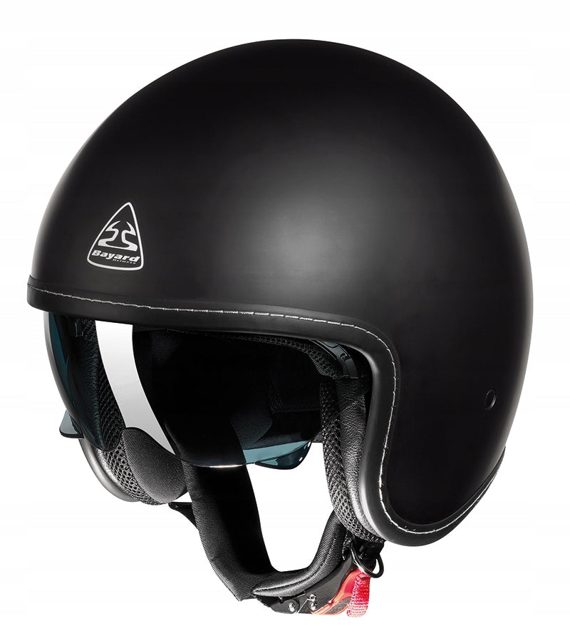 HELMET BAYARD XP-18S STYLISH BLENDA BOBBER CAFE RACER BLACK MAT HARLEY XXL