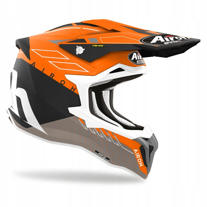 HELMET CROSS ENDURO AIROH STRYCKER SKIN ORANGE MATT POMARŃCZOWY MAT Size S EAN (GTIN) 8029243346036