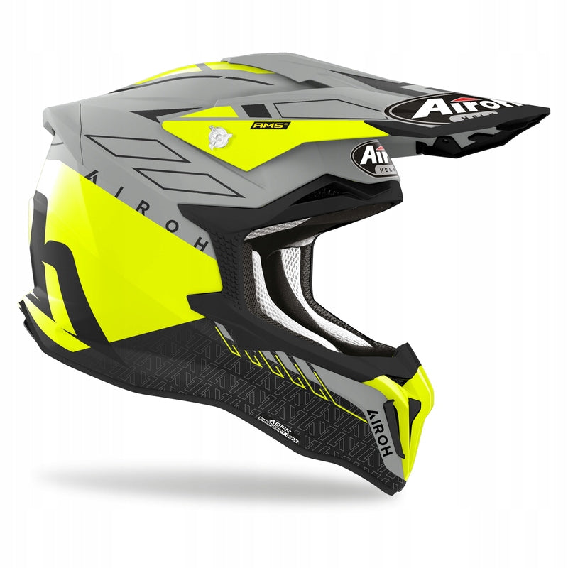 HELMET CROSS ENDURO AIROH STRYCKER SKIN YELLOW MATT YELLOW MAT Size L EAN (GTIN) 8029243346265