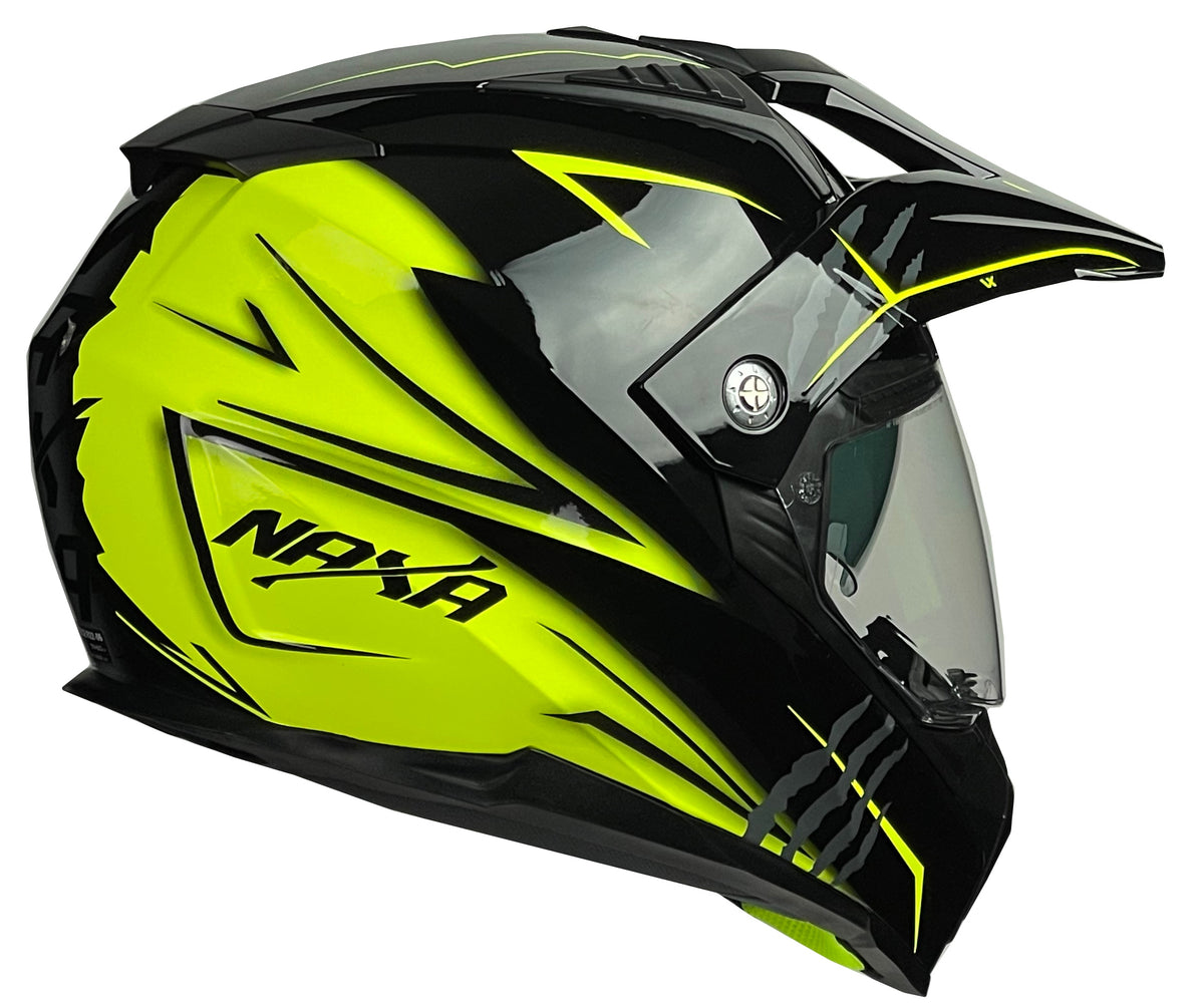 HELMET CROSS ENDURO ECE 22.06 NAXA CO3/N BLACK AND YELLOW FLUO GLOSS Size S Manufacturer's catalog number CO3