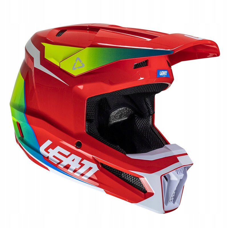 HELMET CROSS ENDURO LEATT MOTO 2.5 V25 RED WHITE GLOSS Size S