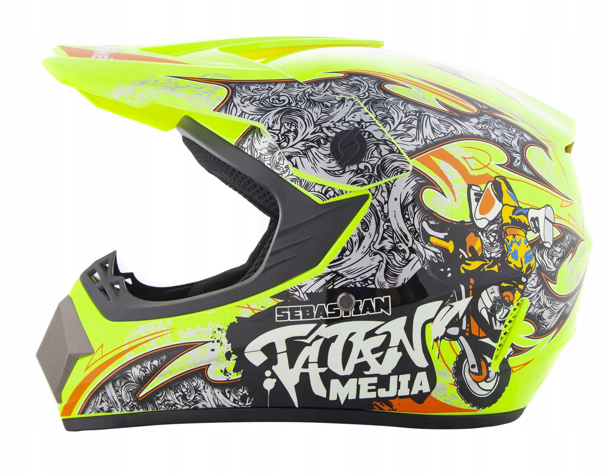 HELMET CROSS QUAD BIKE BMX LIGHT ON ENDURO ATV ELECTRIC SCOOTER XS Manufacturer City-Bike