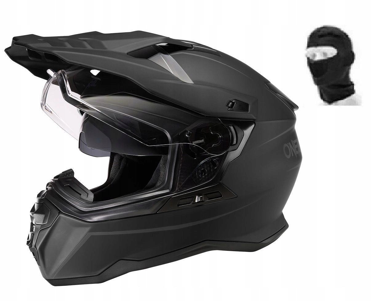 HELMET D-SRS SOLID V.24 BLACK XL 61-62CM - excellent protection on the bike