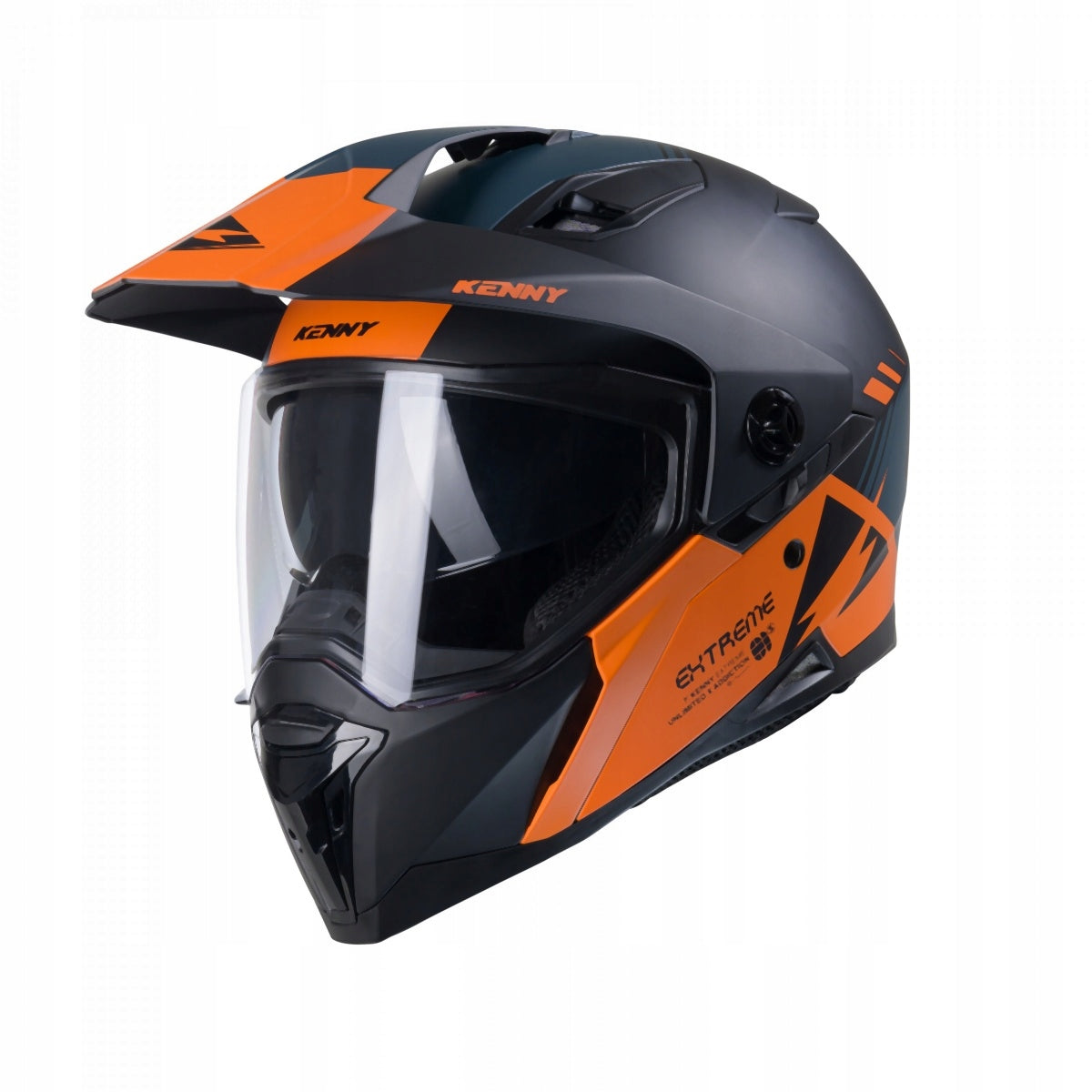 HELMET DUAL ADVENTURE EXTREME GRAPHIC ORANGE/PETROL MATT BLACK/ORANGE Manufacturer no brand