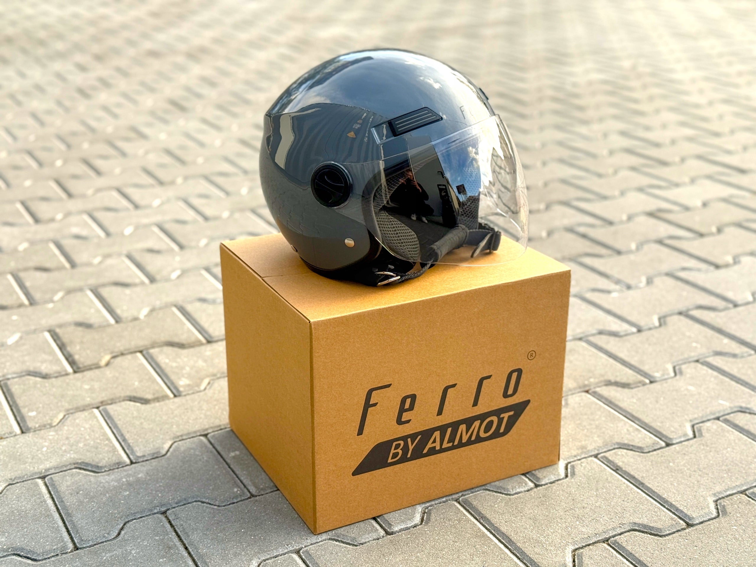 HELMET FERRO | GREY GLOSS | OF819 | XL Manufacturer's catalog number T81478/SZAR/XL