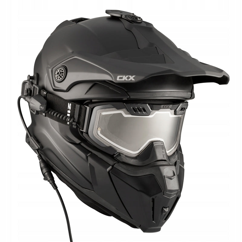 HELMET FOR SNOWMOBILE QUAD CKX TITAN BLACK L + GOGGLES CKX 210° 509164-L