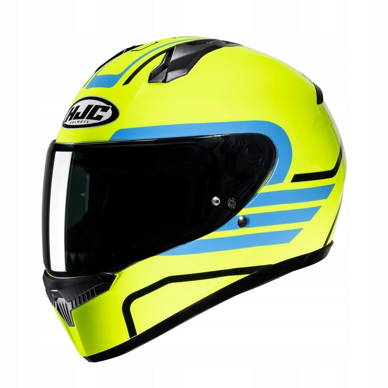HELMET HJC C10 LITO YELLOW/BLUE (L) BRIGHT GLASS