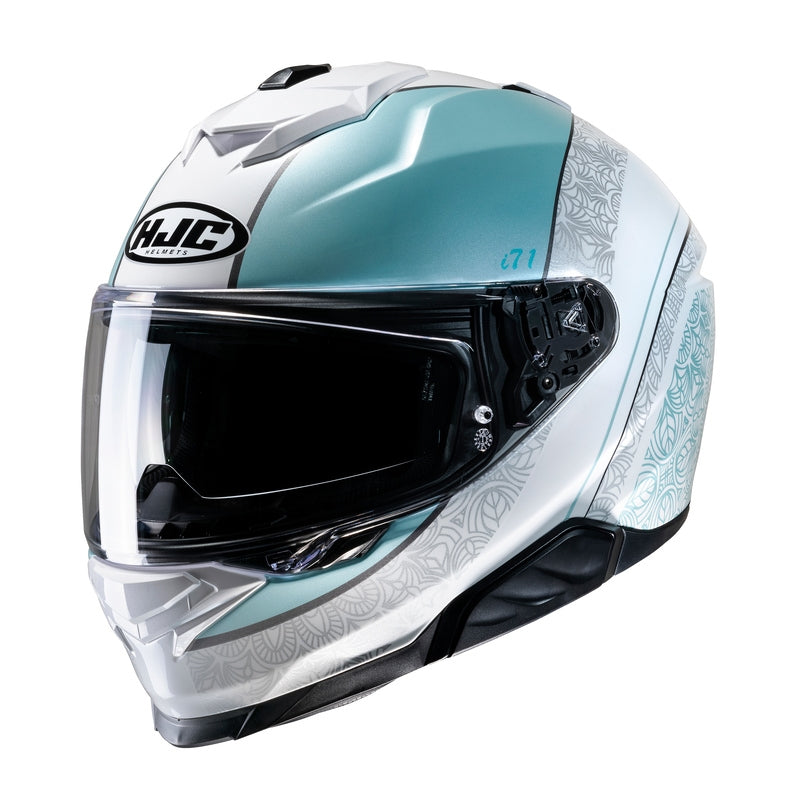 HELMET HJC I71 SERA WHITE/BLUE (S) (SHOP)
