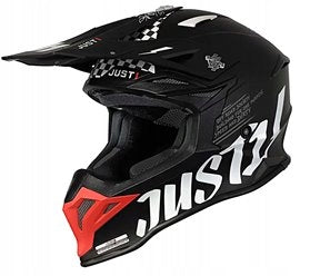 HELMET JUST1 J39 ROCK RED WHITE BLACK MATT 63CM XXL HOMOLOGATION CROSS QUAD Packaging status original