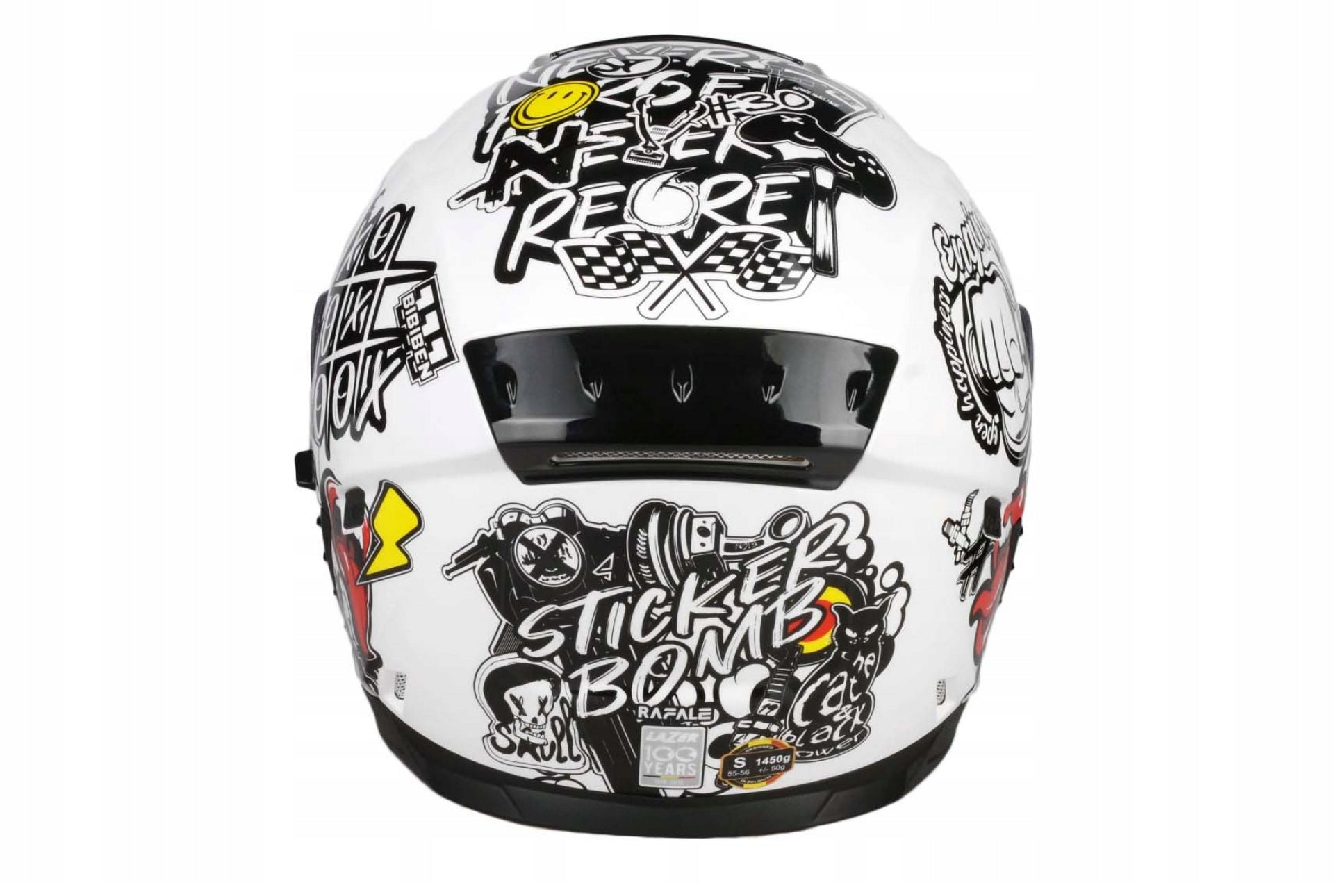 HELMET LAZER RAFALE EVO STICKERBOMB size M CHASER freebie bow Model Rafale Evo