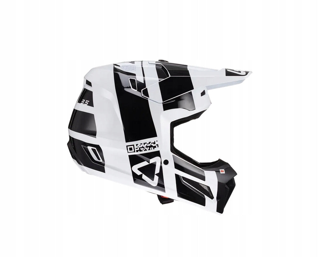 HELMET LEATT MOTO 3.5 Black White XL Manufacturer's catalog number 1024060384