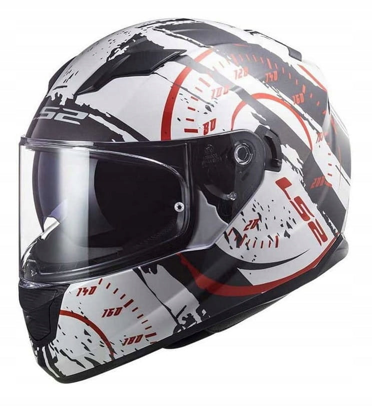 HELMET LS2 FF320 STREAM EVO TACHO WHITE BLACK RED